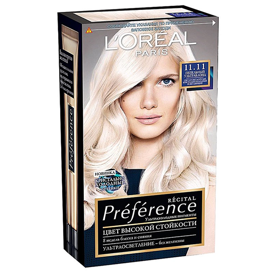 Hair color Loreal REC. Preference  11.11